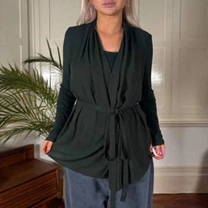Intimissimi Long Sleeve Top - Medium Green Cotton Blend - Picture 1 of 7