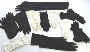 Vintage Glove Lot Of 11 Decorative Details Suede Beaded Velvet Bow Helen Lieber - Picture 1 of 23