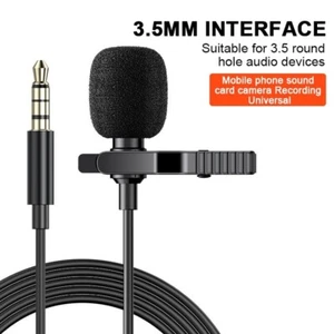 MICROFONO PER PC LAPTOP SMARTPHONE JACK SPINOTTO 3,5 MM CON CLIP - Foto 1 di 6