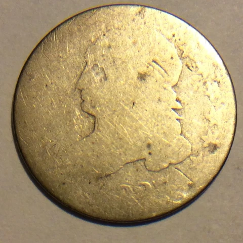 1827 CAPPED BUST  DIME A-882 WELL WORN Cover