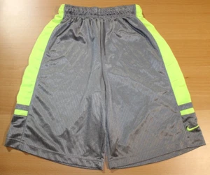 Nike Franchise Basketball Training Workout Shorts Boys Medium Gray Yellow 522433 - Picture 1 of 4