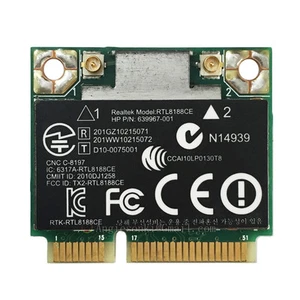 HP 640926-001 4431S 4436S 4430S 4230S Realtek RTL8188CE Pcie Wireless Wifi Card - Picture 1 of 4