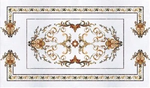 3'x2' Marble Dining Coffee Malachite Table Top Mosaic inlay Corner Center table - Picture 1 of 5