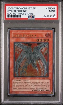 Yu-Gi-Oh! Cyber Phoenix EOJ-EN009 Ultimate Rare 1st Ed PSA 9 - Image 1 of 2