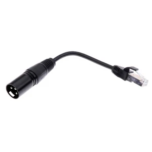XLR 3 Pin Male To RJ45 Male Network Connector Adapter Converter Cable - Picture 1 of 4