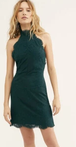 Free People Intimately Harper High Neck Slip Dress Green Small $88 New - Picture 1 of 3