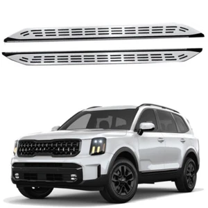 2Pcs Fixed Running Board Side Step Pedal Bar Fits for KIA Telluride 2020-2024 - Picture 1 of 7