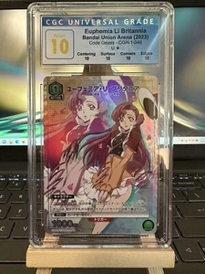 CGC 10 Perfect Union Arena Euphemia Li Britannia Code Geass 046 U☆ Paralelo - Imagen 1 de 2