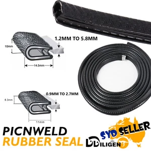 Flexible Rubber Edge Trim Pinchweld U Channel Protect Sharp Toolbox Marine Seals - Picture 1 of 20