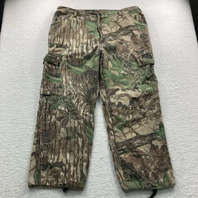 Vintage Duxbak Realtree Camo Cargo Pants Mens Large Faded Camouflage Made in USA - Image 1 of 4