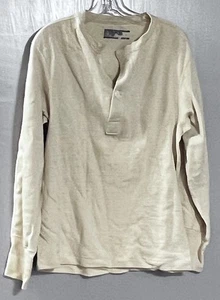 Vtg Army Issue Thermal Long John’s Shirt Henley Button Age Spots Wear No Rips - Picture 1 of 9