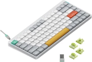 New NUPHY Air 75 Wireless Mechanical Keyboard, 84 Keys RGB Hot-Swap White - Picture 1 of 6