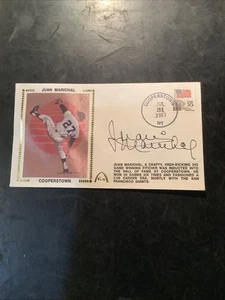 Juan Marichal signiert 1983 Ersttagsbrief FDC Umschlag Gütesiegel SF Giants! - Bild 1 von 8