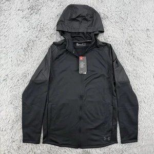 Under Armour Jacke Herren S schwarz Neu mit Etikett locker leicht durchgehender Reißverschluss Kapuze Cold Gear - Bild 1 von 13