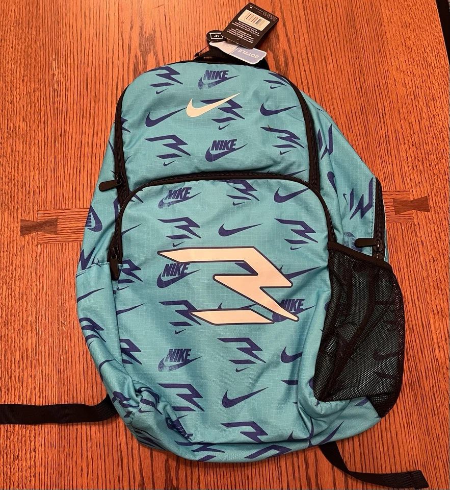 Nike 3Brand By Russell Wilson Blue Boy’s Print Backpack 20” NWT - Image 1 of 4