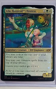 Magic The Gathering Magic The Gathering UNF Unfinity Galaxy Foil #456 Lila Hospitality Hostess Magic The Gathering - Imagen 1 de 2