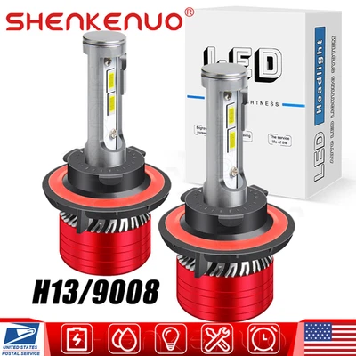 Faro LED de haz alto/bajo bombillas súper brillantes 6000K para Dodge Caliber 2007-2008 Foto 1 de 4