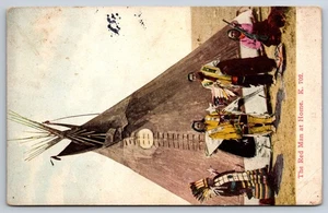 1911 Chinook, MT POSTKARTE - Indigenes Leben von Tipi - Bild 1 von 2