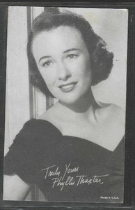 1940'S EXHIBIT ARCADE CARD ACTRESS PHYLLIS THAXTER VG+ - Picture 1 of 2