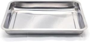 LARGE TURKEY TRAY-STAINLESS STEEL BAKING TRAY/ROASTING DISH/OVEN TRAY/SHEET PAN - Picture 1 of 3