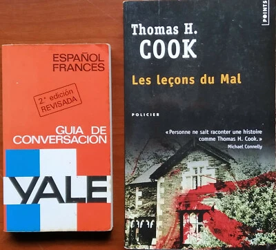 LOTE 2 LIBROS FRANCÉS 1-LES LECONS DU MAL 378 PAG+2-GUIA DE CONVERSACION ESP-FRA - Imagen 1 de 2