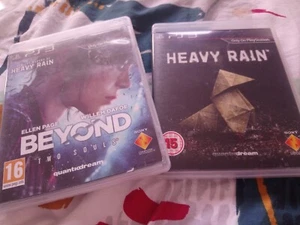 Beyond Two Souls And Heavy Rain Ps3 (ps4) Signiert Bundle Videospiele - Bild 1 von 5