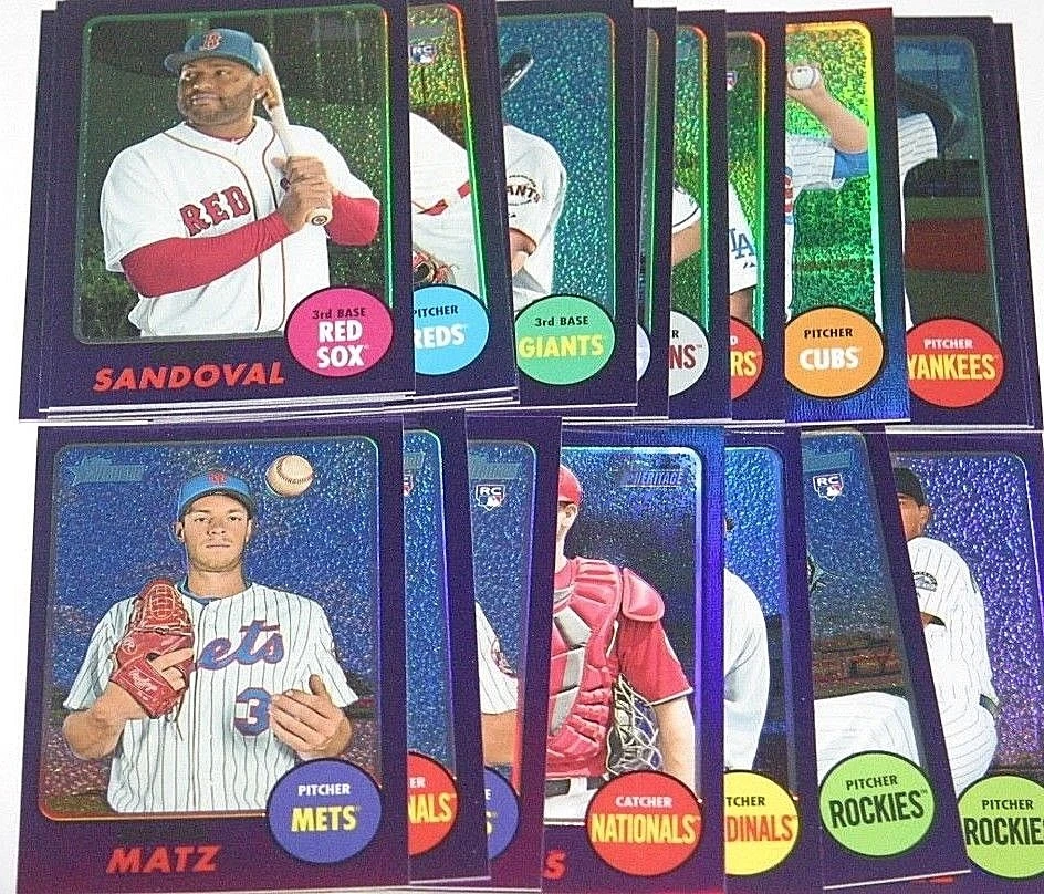 2017 Heritage High Numbers Purple Refractors - Pick From Drop Menu - Image 1 of 1