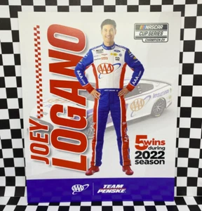 NASCAR 2023 Team Penske Joey Logano AAA Insurance Ford Mustang Hero Card - Picture 1 of 2