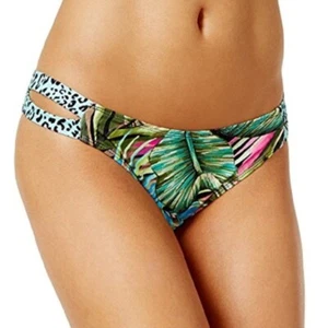Sundazed Sasha Floral Split Side Bikini Bottoms Green Pink XS M XL NWT - Picture 1 of 4