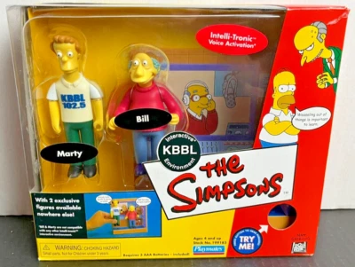 Los Simpson KBBL Marty and Bill Entorno Interactivo Retro Nuevo en Caja Juguete 2002 De Colección Foto 1 de 4