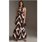 New Anthropologie Plenty By Tracy Reese Printed Halter Maxi Dress  $248 X-Small 