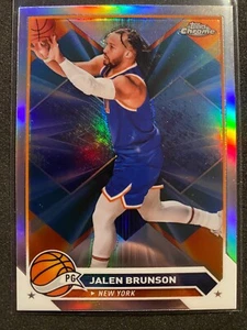 2023-24 Topps Chrome Basketball 11 Jalen Brunson, New York Knicks REFRACTOR - Bild 1 von 2