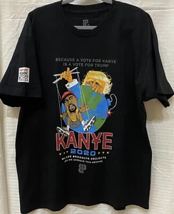 Brooklyn Projects Presidential Tee Kanye West Donald Trump  Puppet BLACK MenXL - Picture 1 of 6