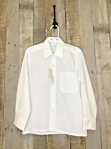 Christian Dior White Chemise Button Front Long Sleeve Dress Shirt Boys Sz 7 NWT - Picture 1 of 13