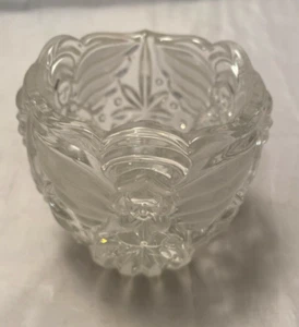 Angel Starburst Glass Votive Candle Holder Made in Germany 3" x 3" Glass Decor - Picture 1 of 8