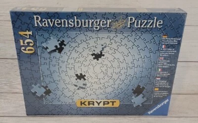 Rompecabezas Ravensburger KRYPT SILVER nuevo en envoltura retráctil 654 piezas #159642 2005 Foto 1 de 4