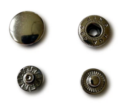 Gun Metal Leather Craft Snaps/Fastener Buttons/Closure 3 sizes 10/12.5/15mm - Image 1 of 4