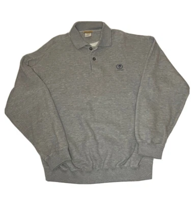 Vtg Caesars Shirt Mens Gray Long Sleeve L Bac Premier Las Vegas Hotel Casino 90s - Image 1 of 4