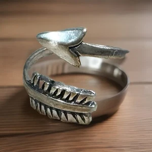 Dainty ARROW WRAP Ring Womens OS Sterling Silver Flexible Boho OR Midi Ring NEW - Picture 1 of 5