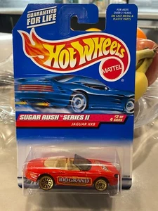 1999 Vintage Hot Wheels #970 Sugar Rush Series ll 2/4 JAGUAR XK8 Red w/Gold Lace - Picture 1 of 1
