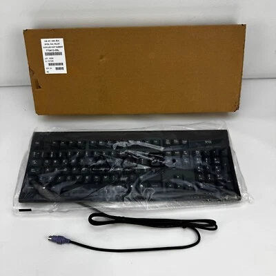OEM Wyse Dell Keyboard KB-3926 Black 104 Key Pad PS/2 6-pin Plug 770413-05L - Image 1 of 4
