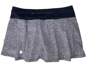 NWT🎀LULULEMON🎀SIZE 8🎀PACE RIVAL MID RISE SKIRT🎀MBHL/GRAY🎀3.5 L, LINED🎀CUTE - Picture 1 of 14