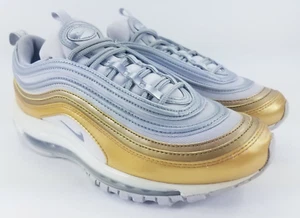 Nike Air Max 97 Metallic Silver Gold AQ4137-001 Women's Size 8.5 - Picture 1 of 9