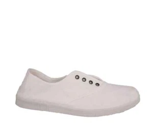 Natural World Ingles Blanco vegane Sneaker zum Schlüpfen oder Schnüren - Bild 1 von 30