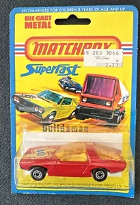 1971 Matchbox Lesney Superfast Red Guildsman *RARE CARD* - Picture 1 of 6