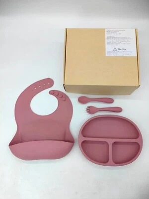 Juego de alimentación de bebé de silicona Foto 1 de 4