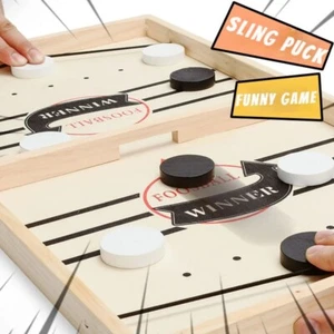 Fast Sling Puck Board Game Table Hockey Foosball Toys For Family Children - Picture 1 of 8