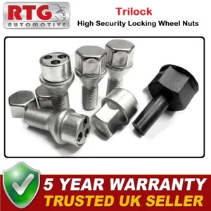 4x Trilock Locking Wheel Nuts For Infiniti Q50 2013 On (Alloy Wheels) Silver - Picture 1 of 1