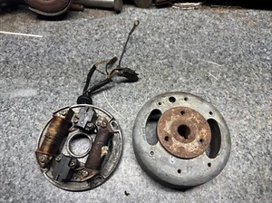 Used Vintage Sno Snow Jet SST Thunder jet Ignition Stator & Flywheel Rotor 440 ? - Picture 1 of 11