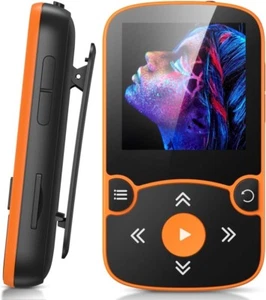 32GB Clip Sport Go MP3 Player,Orange LED Screen and FM Radio - SDMX30-03 - Picture 1 of 6